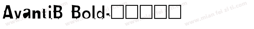 AvantiB Bold字体转换